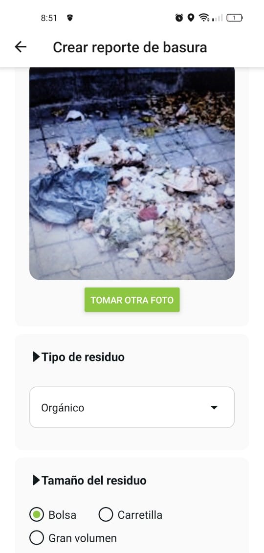 App en teléfono