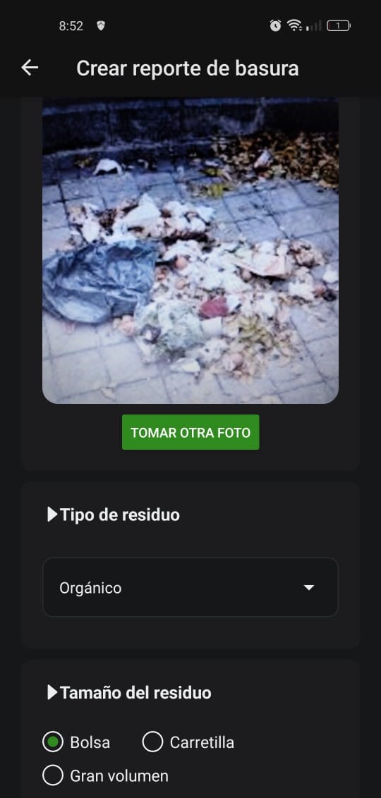 App en teléfono